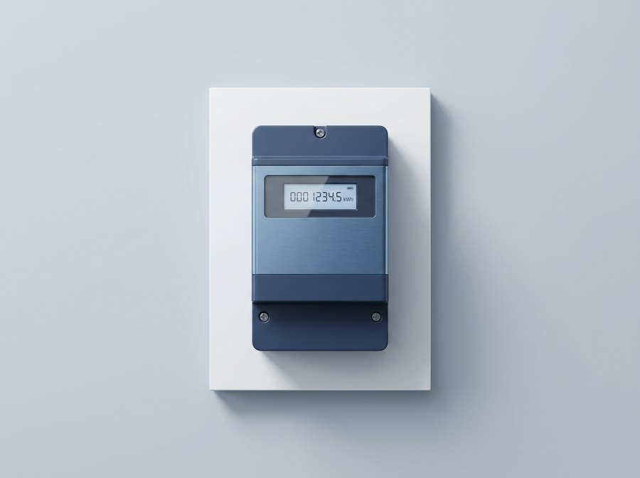 Przemysłowy licznik energii elektrycznej z wyświetlaczem